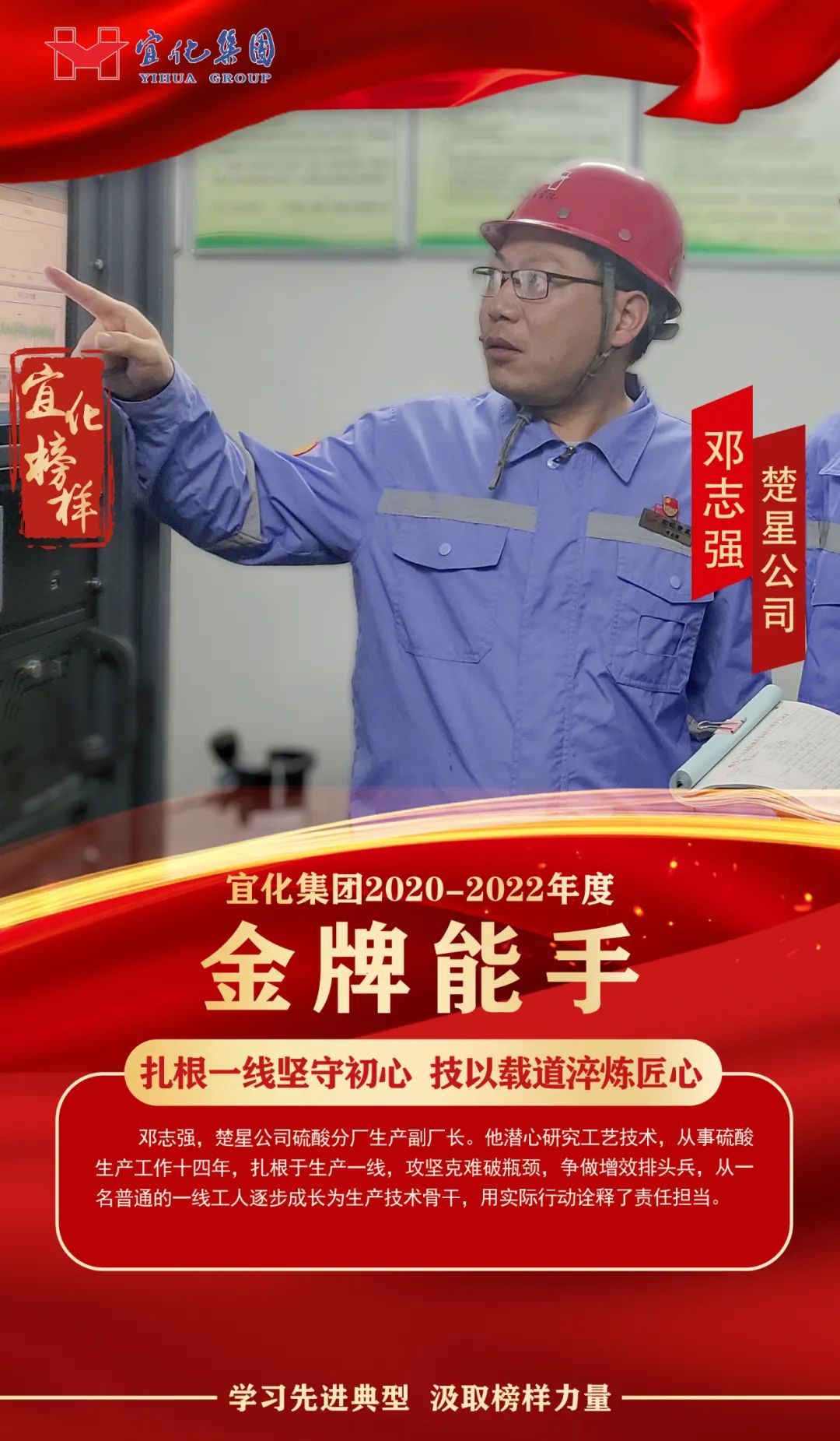 【宜化榜樣】金牌能手鄧志強(qiáng)：扎根一線堅(jiān)守初心，技以載道淬煉匠心